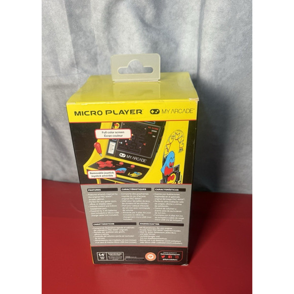 My Arcade Pac-Man Micro Player Retro Arcade Machine -6 Inch Cabinet New In Box - Picture 2 of 2